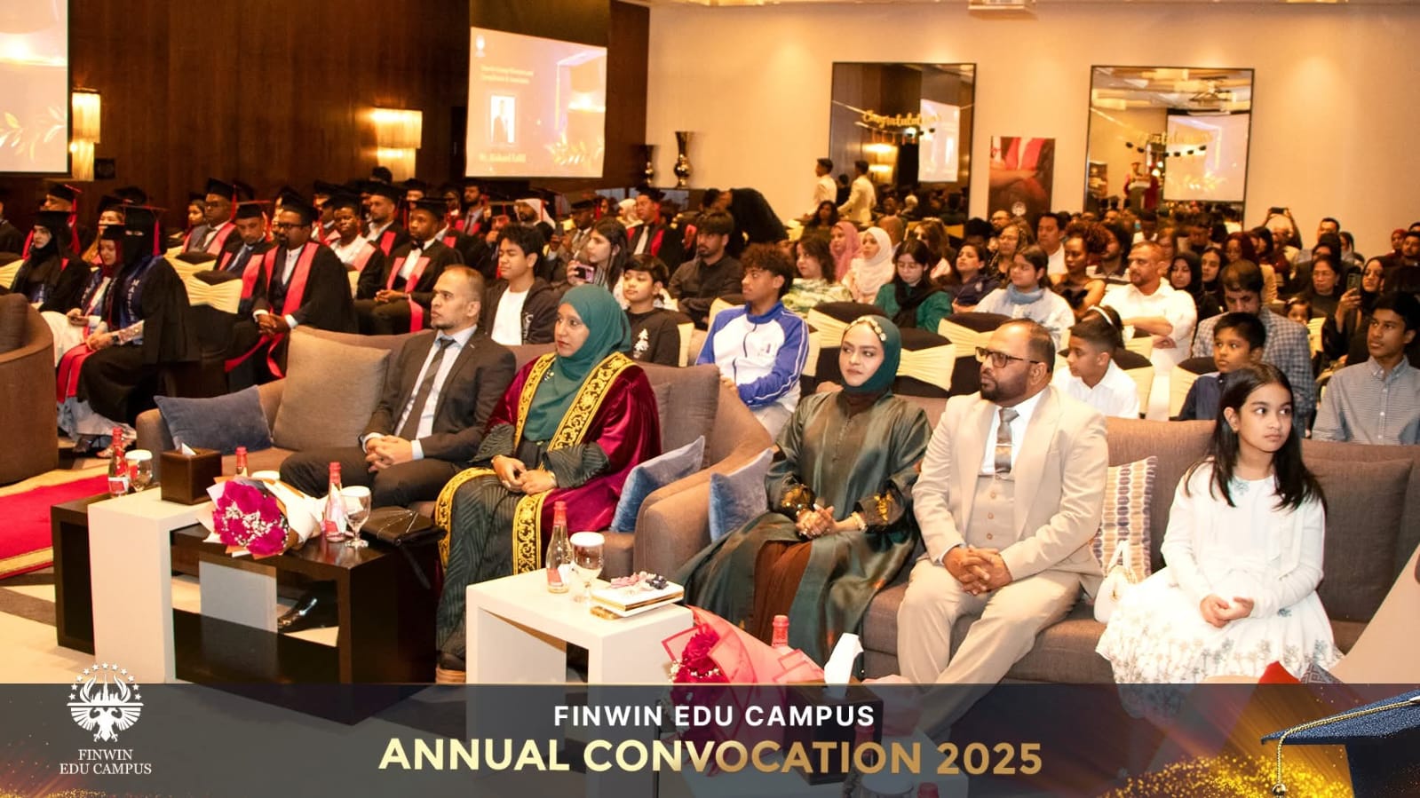 Finwin Edu Campus Annual Convocation 2025 audience and graduates seated at the ceremony