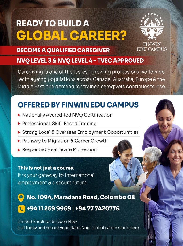 Caregiving local and overseas opportunities flyer
